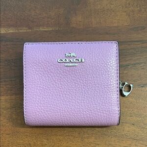 Coach Light Purple Leather Wallet